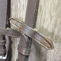 Rsd Padded Bridle, Cotton Web Reins *gc/fair, NO Noseband, v.dry, v.stiff, frays, threads, creases
