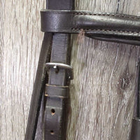 Rsd Padded Bridle, Cotton Web Reins *gc/fair, NO Noseband, v.dry, v.stiff, frays, threads, creases
