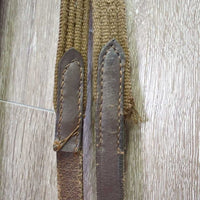 Rsd Padded Bridle, Cotton Web Reins *gc/fair, NO Noseband, v.dry, v.stiff, frays, threads, creases

