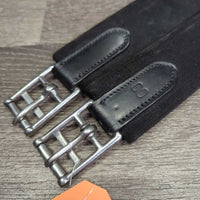 Wide Padded Anatomical Girth, x2 els, 3x D Rings *xc/like new, clean, mnr stains, scrapes & knicks
