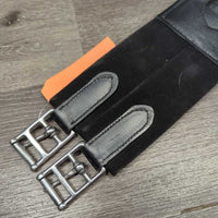 Wide Padded Anatomical Girth, x2 els, 3x D Rings *xc/like new, clean, mnr stains, scrapes & knicks
