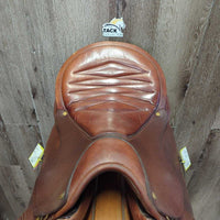 18.5" MW 5.5" Crosby Marathon Endurance Saddle, 2 Billet Guards, Wool Flocking, Long Front Pencil Blocks, Padded Seat, Flaps: 15.5"L x 15"W Serial #: S6635

