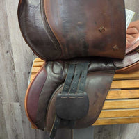 18.5" MW 5.5" Crosby Marathon Endurance Saddle, 2 Billet Guards, Wool Flocking, Long Front Pencil Blocks, Padded Seat, Flaps: 15.5"L x 15"W Serial #: S6635
