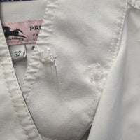 LS Show Shirt, snap collar *gc, pit stains, mnr loose thread, seam puckers
