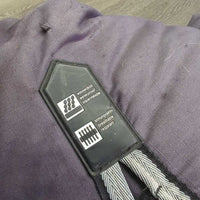 Med? Winter Blanket, neck, 2 legs, tail *gc, repairs, clean, faded, snags, hairy velcro, snags
