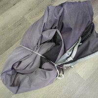Med? Winter Blanket, neck, 2 legs, tail *gc, repairs, clean, faded, snags, hairy velcro, snags
