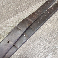 Pr Stirrup Leathers *gc, clean, stains, xholes, UNEVEN, stretched, sticky
