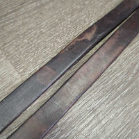 Pr Stirrup Leathers *gc, clean, stains, xholes, UNEVEN, stretched, sticky
