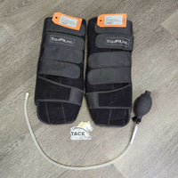 2 Compression Gel Ice Boots, x2 inserts, 1 pump *vgc, clean, WORKS, mnr dry gel, stains, hair, rubs
