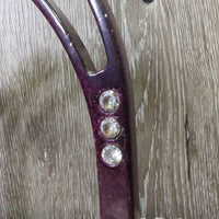 Pr Metal Wide Base Stirrup Irons, bling *gc, clean, missing bling, chipped paint, mnr residue, scuffs, rubs
