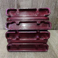 Pr Metal Wide Base Stirrup Irons, bling *gc, clean, missing bling, chipped paint, mnr residue, scuffs, rubs
