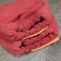 2 Fleece Stirrup Iron Covers, elastic top *gc, v.dirty, hairy, gunky, rubs, stains
