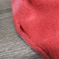 2 Fleece Stirrup Iron Covers, elastic top *gc/fair, dirt, gunk, discolored, rubs, pilly, stains

