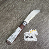 Folding Wood Handle Mane Thinning Comb *gc, stiff, dirty, sticky residue, mnr unseated
