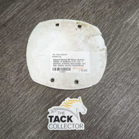 Square-Round #3 Show Number Holder, 9 numbers (1-0) *fair, 0 elastics, cracked torn holder, dirt, hair, stains, scuffs
