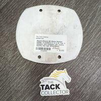 Square-Round #3 Show Number Holder, 3 numbers (1, 2, 3, 4) *fair, 0 elastics, torn numbers, dirt, stains, scuffs, mnr hair
