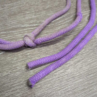 Nylon Rope Halter, braided nose *gc, missing bling, glue, stained, mnr dirt, tears, frays, threads
