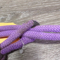 Nylon Rope Halter, braided nose *gc, missing bling, glue, stained, mnr dirt, tears, frays, threads
