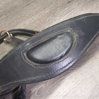 Padded Leather Halter, adj, snap *gc, dirty, film, removed bling

