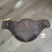 Contoured Belly Girth, neoprene liner, x2els, carabiner *vgc, clean, hair, residue, scuffs
