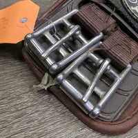 Contoured Belly Girth, neoprene liner, x2els, carabiner *vgc, clean, hair, residue, scuffs
