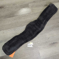 Contoured Short Girth, fleece liner, 2xels, dring *vgc, clean, bent edge, rubs, hair, residue
