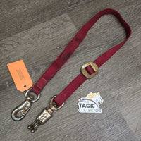 Nylon Trailer Tie, quick release, bull snap *gc, rust, sniff release, rubbed, frays, mnr stains, dirt, hair
