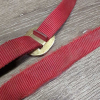 Nylon Trailer Tie, quick release, bull snap *gc, rust, sniff release, rubbed, frays, mnr stains, dirt, hair
