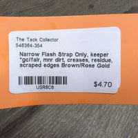 Narrow Flash Strap Only, keeper *gc/fair, mnr dirt, creases, residue, scraped edges
