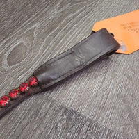 Teardrop U Shaped Narrow Leather & Bling Browband *vgc, mnr film/dirt
