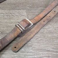 1.75" Narrow Double Leather Breastcollar, snaps *gc, dirty, film, rubs, dry, scrapes, xholes, hairy, clumpy
