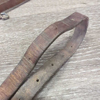 1.75" Narrow Double Leather Breastcollar, snaps *gc, dirty, film, rubs, dry, scrapes, xholes, hairy, clumpy
