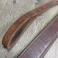 1.75" Narrow Double Leather Breastcollar, snaps *gc, dirty, film, rubs, dry, scrapes, xholes, hairy, clumpy
