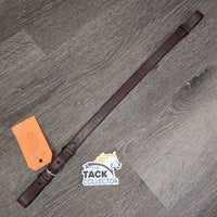 Wide Flat Standing Martingale Attachment, Buckle *vgc, older, dry, stiff, mnr residue
