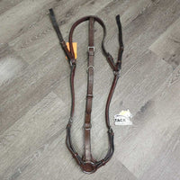 Leather & Bling Breastplate, Girth Attachments *vgc/gc, mnr dirt, rubs, scrapes, stains & creases, dry, stiff
