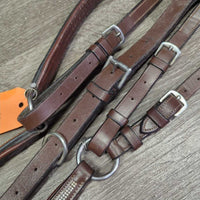 Leather & Bling Breastplate, Girth Attachments *vgc/gc, mnr dirt, rubs, scrapes, stains & creases, dry, stiff
