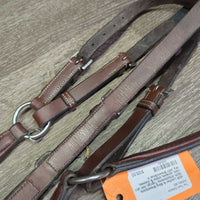Leather & Bling Breastplate, Girth Attachments *vgc/gc, mnr dirt, rubs, scrapes, stains & creases, dry, stiff
