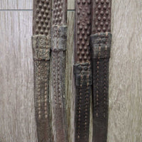 FS Rsd Monocrown Bridle, Nunn Finer Rubber Reins *vgc/gc, NO Flash, dirty, xholes, scratches, scrapes
