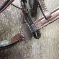 Rsd/FS Bridle, Braided Reins *gc/vgc, clean & dirt residue/film, stiff, dry, mnr scratches, scrapes & rubs

