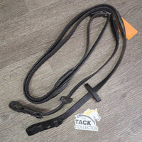Soft Rubber Reins, stoppers *gc/fair, dry, stiff, peeled off dots, v.rubbed, residue, stiff spot
