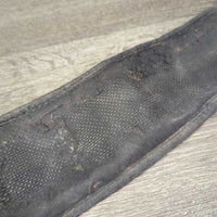 Neoprene & Nylon Web Lungeing Surcingle, Neoprene Girth *fair/poor, v.faded, UNSTITCHED, PEELING, cracks, Rusty, frayed holes, stiff, dry, rough
