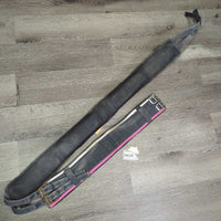Neoprene & Nylon Web Lungeing Surcingle, Neoprene Girth *fair/poor, v.faded, UNSTITCHED, PEELING, cracks, Rusty, frayed holes, stiff, dry, rough
