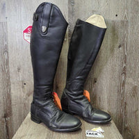 Field Boots, zips *gc, clean, missing Logo Tab, rubs, holey edges, stiff zipper, faded spots, dings
