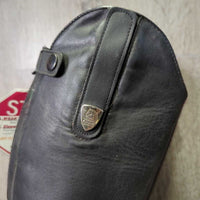Field Boots, zips *gc, clean, missing Logo Tab, rubs, holey edges, stiff zipper, faded spots, dings
