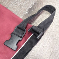 Hanging Bandage Holder "Los Suenos Equestrian" *gc/fair, dirty, broken snap, stains, rubs

