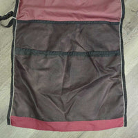 Hanging Bandage Holder "Los Suenos Equestrian" *gc/fair, dirty, broken snap, stains, rubs
