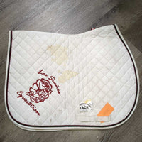 Quilt Jumper Saddle Pad "Los Suenos Equest" *gc, clean, v.stained, dingy, puckers, creased
