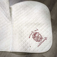 Quilt Jumper Saddle Pad "Los Suenos Equest" *gc, clean, v.stained, dingy, puckers, creased
