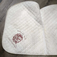 Quilt Jumper Saddle Pad "Los Suenos Equest" *gc, clean, v.stained, dingy, puckers, creased
