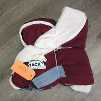 Thin Fleece Cooler, fleece collar, piping, tail *xc/vgc, stains, clumpy, mnr hair, residue
